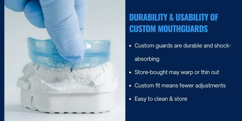 durability and usability of custom mouthguards

